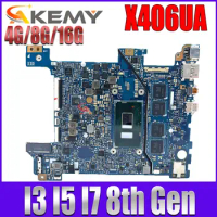 X406UAR MAINboard For ASUS VIVOBOOK S406 S406U V406U X406U X406UA Laptop Motherboard I3-8130 I5-8250 I7-8550 4G/8G/16G-RAM