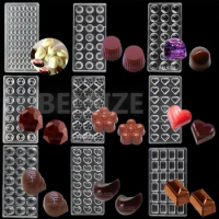 Pastry Tools, Polycarbonate Chocolate Mold Chocolate Bomb Heart Bullet Shape Sweets Candy Bonbons Confectionery Baking Mould