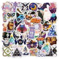 10/30/50pcs Laser Witchy Gothic Apothecary Stickers Witch Astrology Boho Decoration Decal Magician Laptop Phone Cool Kid Sticker