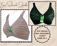 SRIKANDI-Paket 4 Pcs Bra Srikandi Jumbo Tanpa Kawat Non Busa Bh Dewasa