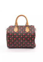 Louis Vuitton 二奢 Pre-loved Louis Vuitton Speedy 25 monogram cherry Handbag PVC leather Brown multicolor