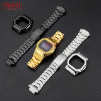V4.0 Stainless steel watchband for casio g-shock DW-5600 DW5600 GW-B5600 DW-5030 GB-5600 GWX-5600 watch band case steel Bezel