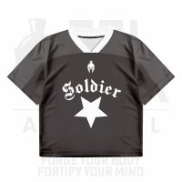 SOLDIER / 88 / NUMBER SERIES FONT LOGO / Streetwear / Jersey / Oversize / Boxy Fit / Retro / Vintage