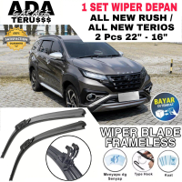Wiper Blade Frameless Pembersih Kaca Depan Mobil Toyota Rush Daihatsu Terios 2 Pilihan Ukuran Full K