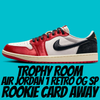 NIKE 耐吉 休閒鞋 TROPHY ROOM X AIR JORDAN 1 ROOKIE CARD AWAY 聯名款 黑紅 男鞋 女段 FN0432-100