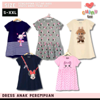 Quinytee dress anak perempuan lengan pendek cute imut fashion