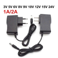 AC 110v 240V DC 3V 5V 6V 8V 9V 10V 12V 15V 24V 1000ma 2A Power Supply wall charger Adapter 1A US EU Charger For LED Light Strip