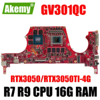 Mainboard For ASUS GV301Q GV301QC GV301QH GV301QE GV301 Laptop Motherboard R7 R9 RTX3050/RTX3050TI-4G RAM-8G/16GB