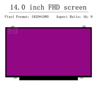 14" Slim LED matrix For Lenovo THINKPAD T460 E470 T470 T470P T470S L470 T480S laptop lcd screen panel 1920*1080 30 pins EDP