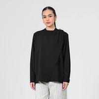 Geulis.id CARYS BLOUSE / BLOUSE WANITA S BLACK