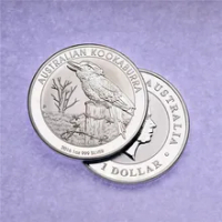 Free shipping,5pcs/lot ,2016 Australia $1 1 Oz Silver Kookaburra Coin