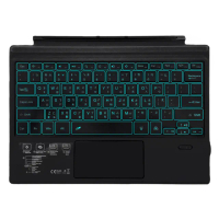 【IS】SF-2087D Surface Go/Go2/Go3 七彩背光輕薄藍芽鍵盤(繁體注音/台灣雙認證/多角度/攜帶方便)