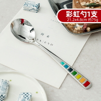 勺子 餐具組 湯匙 精致湯勺食品級316不鏽鋼勺子家用長柄兒童飯勺調羹湯匙『TS5436』