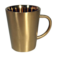 【Copen】不鏽鋼雙層真空斷熱杯－金色 350ml(保溫/保冰)