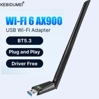 AX900 USB WiFi 6 Bluetooth 5.3 Adapter 2 in 1 Dongle Dual Band 2.4G&amp;5GHz USB WiFi Network Wireless Wlan Receiver Drive Free