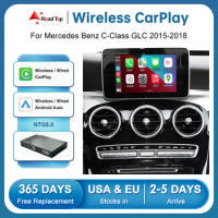 RoadTop Wireless CarPlay Android Auto for Mercedes Benz C-Class W205 GLC 2015-2018 with Mirror Link AirPlay Car Play Functions