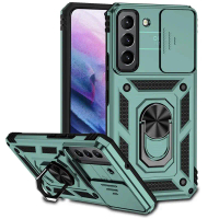 Shockproof Armor Funda For Samsung Galaxy S22 Ultra Slide Camera Protect Phone Case For Galaxy S22 +