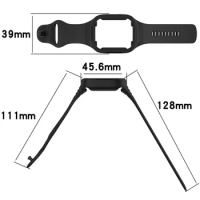 Thick Silicone Watch Strap with Protective Case One-piece Smart Band Screen Frame for Redmi Watch 3 Accessories
