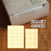 Stiker Bulat Segel Transparan 2 Pack Diameter 4/5cm Untuk Segel Kotak Dokumen Rahasia Kerajinan
