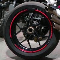 Motorcycle Wheel Stickers Decals 17/18 Inch Reflective Rim For Vespa Gts300 Accessories Bandit Moto Gp Repsol