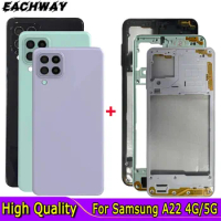 High Quality For Samsung Galaxy A22 4G A225 Battery Cover Back Housing Case For Samsung A22 5G A226 Middle Frame Replace