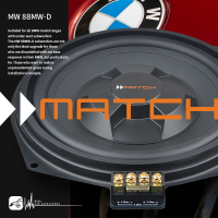 【199超取免運】M3w MATCH MW 8BMW-D 超低音喇叭 德國品牌原廠正品 專業汽車音響安裝 保固一年 BuBu車用品