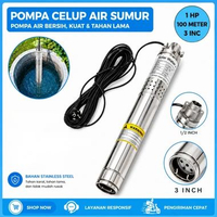 Pompa Sumur Satelite 100 Meter Pompa Celup Sumur 3 Inch 1 HP Stainless steel 3 inch