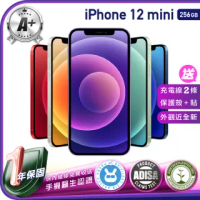 【Apple 蘋果】福利品 iPhone 12 mini 5.4吋 256GB 保固一年 送三好禮全配組