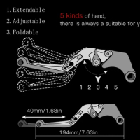 For CFMOTO CF MOTO 400NK/650NK NK 400 2020 2021 2022 Motorcycle Extendable Adjustable Foldable Handle Levers Brake Clutch Lever