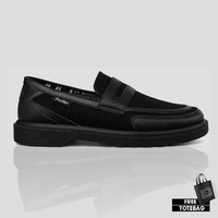 Sepatu Blora Mesh Fullblack Loafers Unisex 42