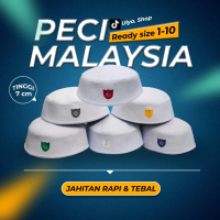 peci Malaysia putih songkok haji logo Polos Kopiah