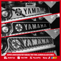 NSA GARNISH COVER LEHER RADIATOR YAMAHA TWO TONE CARBON BLACK SERIES Leher Radiator AEROX NMAX LEXI 