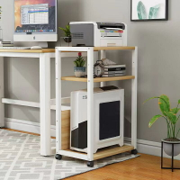 臺式電腦托架落地機箱放置架辦公室置物架可移動桌邊打印機架包郵