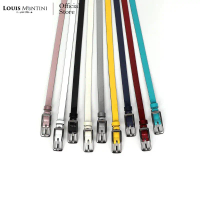 Louis Montini (Nikita) เข็มขัดผู้หญิง Women's Belt เข็มขัดพียู MPU12 คําแนะนําการขายที่ร้อนแรงในเดือ