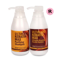 Superior Best Selling 300ml Purifying Shampoo+300ml Brazilian Keratin Straight Hair Treatment 12% Formalin For Resistant Hair