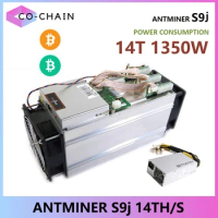 ANTMINER S9J 14Th/s 1350W with Bitmain PSU Bitcoin Miner ASIC Crypto Miners BTC BCH Mining S9 S9J 14T Than Antminer S9K S9i