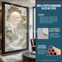 Wallpaper 3d Custom Pemandangan Alam Stiker Dekorasi Dinding Relief Pemandangan