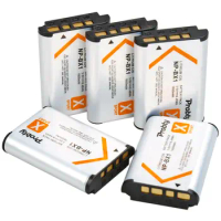 5pcs 1800mAh NP-BX1 BX1 Camera Batteries Battery AKKU pack For Sony DSC-RX100 IV RX10 II RX1 HX300 WX300 WX500 HDR-AS15 CX240E