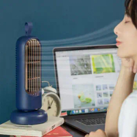 Retro Tower Fan Usb Charging Mini Fan Home Desktop Office Fan