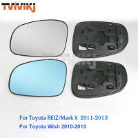 TVYVIKJ Side Rearview Mirror Glass Lens For Toyota REIZ Wish 2010-2013 Wide Angle View anti glare Mark X