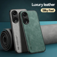 For Oppo Reno8 T Leather Case Sheepskin Texture Back Cover Soft Frame Shockproof Phone Case for For Oppo Reno8 T Reno 8T 4G