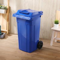 滾輪式垃圾桶/資源再生/MIT台灣製造 環保社區輪式垃圾桶120L(藍)  PSW120-3 KEYWAY聯府