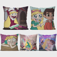 1pc S-Star B-Butterfly Animation Pillow Case Square Pillow Bedroom Sofa LeisureComfortCushionCarLivi
