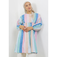 MFMW Sukriya Tunik Multicolor Motif Salur