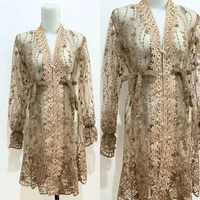 Outer Azura Tunik Tille Brukat Wanita | Kebaya Brukat Modern | Outer Brukat Kondangan Wisuda Lebaran