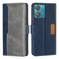 Leather Flip Phone Case for Motorola Moto Edge 40 30 Ultra X40 X30 20 S30 S Pro 40 Neo Plus 2023 Magnetic Case with Card Slots