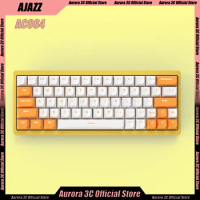 Ajazz Ac064 Mechanical Keyboards Ac067 Bluetooth Wireless Keyboard 3mode Aluminium Gasket Rgb Hot-Swap Esport Gaming Keyboard