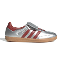 Adidas Samba LT 女鞋 銀紅色 運動 休閒 滑板 復古 麂皮 翻鞋舌 德訓鞋 愛迪達 休閒鞋 JH5707