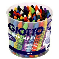 【義大利 GIOTTO】519200  好清洗兒童專用蠟筆 附筆筒 60支/筒