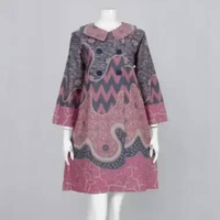 TUNIK ABSTRAK 04 JUMBO LD 120 LD 125 LD 130 LD 135 LD 140 | BAJU KERJA WANITA BUSUI FRIENDLY XXL (ld